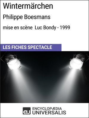 cover image of Wintermärchen (Philippe Boesmans--mise en scène Luc Bondy--1999)